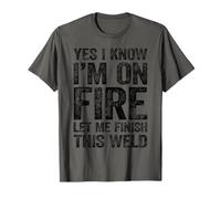 Funny Welding Dad Shirt I´m On-Fire Tee Retro Welder Gifts T-Shirt
