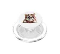 Funny Welsh Corgi with Headphones Grooving to Music PopSockets PopGrip for MagSafe