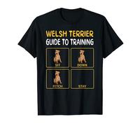 Funny Welsh Terrier Guide To Training Dog Obedience T-Shirt
