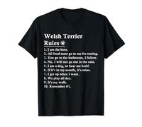 Funny Welsh Terrier Rules Welshie Dog T-Shirt