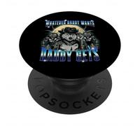 Funny Werewolf Meme Whatever Daddy Wants Gets Alpha Wolf PopSockets Adhesive PopGrip