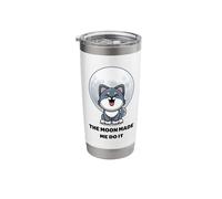 Funny Werewolf. The Moon Made Me Do It. Cute Wolf Animals Stainless Steel Insulated Tumbler