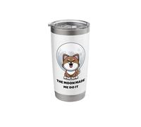 Funny Werewolf. The Moon Made Me Do It. Cute Wolf Animals Stainless Steel Insulated Tumbler