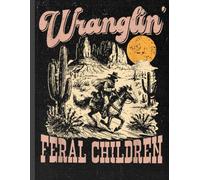 Funny Western Composition Notebook: Retro Raccoon Feral Children 90s Rodeo Theme Journal for Students, Teachers, College Class Notes, Office Writing, and Gift Giving