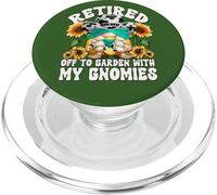 Funny Western Mom Texas Retirement Gnome For Retired Grandma PopSockets PopGrip for MagSafe