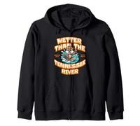 Funny Wetter Than the Tennessee River, Southern Humor Zip Hoodie
