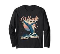 Funny Whale Pun Whale Hello There Ocean Whalewatching Long Sleeve T-Shirt