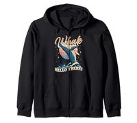 Funny Whale Pun Whale Hello There Ocean Whalewatching Zip Hoodie