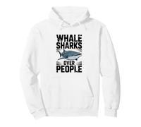 Funny Whale Sharks Over People Pullover Hoodie