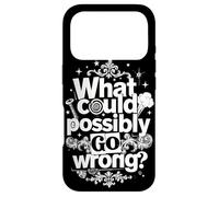 Funny What Could Possibly Go Wrong Murphy's Law Case for iPhone 17 Pro