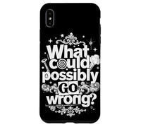 Funny What Could Possibly Go Wrong Murphy's Law Case for iPhone XS Max