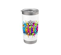 Funny Whatever Colorful Graffiti Splash Drip Sarcasm Humor Stainless Steel Insulated Tumbler