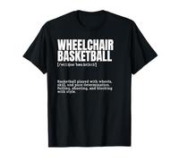 Funny Wheelchair Basketball Enthusiast Pride Definition T-Shirt