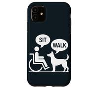 Funny Wheelchair User Humor Rolling Chair Case for iPhone 11