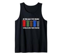 Funny Wheelie Bin Joke More Bins Than Friends Birthday 60 70 Tank Top