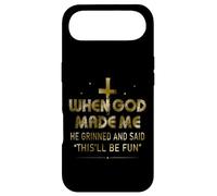 Funny When God Made Me He Said This'll Be Fun Sayings Men Case for iPhone Air