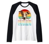 Funny Whippet Puppy Dog Mama Mom Dad Presents and Appparel Raglan Baseball Tee