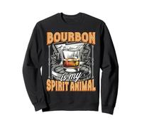 Funny Whiskey Drinker Bourbon Is My Spirit Animal Sweatshirt