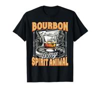 Funny Whiskey Drinker Bourbon Is My Spirit Animal T-Shirt