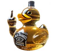 Funny Whiskey Duck Bottle, Bark off Wine Decanter Gift for Men, Dad, Husband, Home Bar Decor