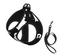 Funny White Ghost Print Pet Leash Vest,Breathable Mesh Pet Harness, Reflective For Small Medium Dogs Safe Easy Walking