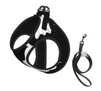Funny White Ghost Print Reflective No Choke Pet Vest Harness,Adjustable Soft Padded Dog Harness With Easy Control Handle