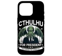 Funny Why Choose The Lesser Evil Cthulhu for President 2024 Case for iPhone 16 Pro