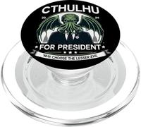 Funny Why Choose The Lesser Evil Cthulhu for President 2024 PopSockets PopGrip for MagSafe