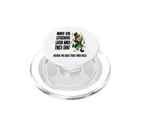 Funny Why Did Leprechauns Laugh When They Run Adult Irish PopSockets PopGrip for MagSafe