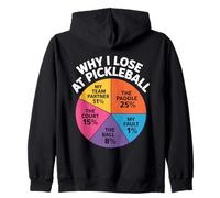 Funny Why I Lose At Pickleball Chart Design For Pickleballer Zip Hoodie