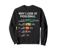 Funny Why I Lose At Pickleball Paddle Sport Pickleball Lover Sweatshirt