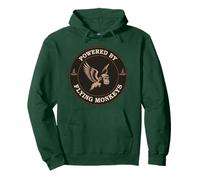 Funny Wicca POWERED BY FLYING MONKEYS Witch Spooky Witches Pullover Hoodie