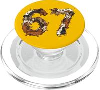 Funny Wiener Dogs 6 7 Meme Six Seven Love Dachshund PopSockets PopGrip for MagSafe