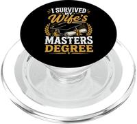 Funny Wife's Master Degree Graduation PopSockets PopGrip for MagSafe