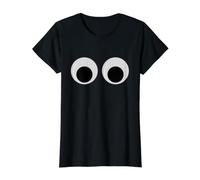 Funny Wiggle Eyes Stare at You Value Graphic T-Shirt, Women, Black, M
