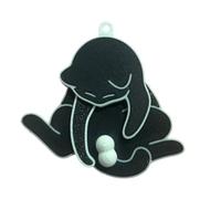 Funny Wiggling Cat Keychain Mischief Cat Interactive Keychain 3D Rotating Balls Fidget Toy Creative Pull-Out Animal Pendant Cute And Funny Acrylic Bag Pendant Gifts for Women Men (Black)
