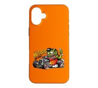 Funny Wild Hotrods Forever Dragster Rat Rod Race Car Cartoon Case for iPhone 16 Plus