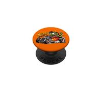 Funny Wild Hotrods Forever Dragster Rat Rod Race Car Cartoon PopSockets Adhesive PopGrip