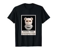 Funny Wild Teddy Bear with Fur Mask Bring The Unexpected T-Shirt