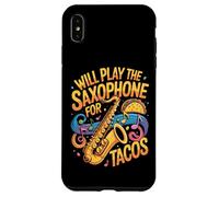 Funny Will Play The Saxophone For Tacos Music Case for iPhone XS Max