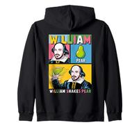 Funny William Shakes Pear Literary Pun Pop Art Comic Style Zip Hoodie