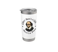 Funny William Shakespeare Meme Design Stainless Steel Insulated Tumbler