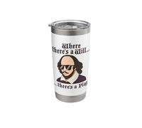 Funny William Shakespeare Meme Design Stainless Steel Insulated Tumbler