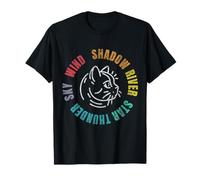 Funny Wind Shadow River Star Thunder Sky Cat Feline 2024 T-Shirt
