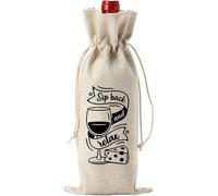Funny Wine Bag for Reusable Storage Bags for Women Men Going Away Parties and Retirement Celebration Teacher Appreciation Gift