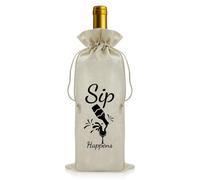 Funny Wine Gift for Women Men Reusable Wine Bottle Covers Drinking Lover Gift Christmas Birthday Engagement Wedding Present for Wines Lover Drinker Best Friend Coworker Drawstring Wines Bottle Bag
