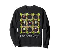 Funny Wine Lover Red and White Vines Women Wine Tasting Sweatshirt
