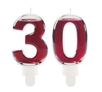 Funny Wine Themed Birthday Candles - Number 30 Candle Cake Topper Decorations, Party Supplies for Wine Lovers Women Men, 18th 21th 30th 40th 50th 60th Birthday Gifts for Mum Mom Her