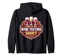 Funny Winetesting Event Lover Goer This Is My Wine Tasting Zip Hoodie