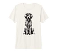 Funny Wirehaired Pointing Griffon Dog with Sunglasses Premium T-Shirt